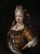 unknow artist Portrait of Elisabeth Farnese (1692-1766), Queen consort of Spain oil painting on canvas